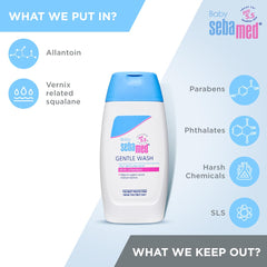 Baby Sebamed Gentle Wash|pH 5.5|Baby Body Wash|Soap Free|Tear Free|200ml