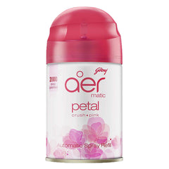 Godrej aer Matic Automatic Room Fresheners Refill Pack | Petal Crush Pink | 2000 Sprays Guaranteed | Lasts up to 60 days (210ml)