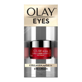 olay eye cream | Reduces Dark Circle, Wrinkles and Puffiness | With Peptides and Niacinamide | Normal, Oily, Dry & Combination Skin l Paraben & Sulphate free | 15ml (Collagen Peptide 24)