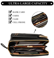 INOVERA PU Women's Cell Phone Cash Card Holder Cross-Body Sling Bag Mobile Pouch (Black) - Shoes from INOVERA (LABEL) - Shop in Sri Lanka at Arcade.lk