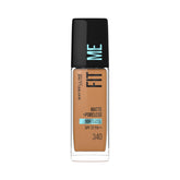 Maybelline New York Fit Me Matte + Poreless Liquid Foundation, pore minimising Foundation, lightweight formula suitable for daily use, Matte Finish Foundation for Indian Skin - 340 Cappucino, 30 ml