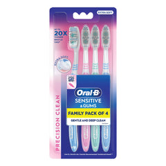 Check price of Oral B Sensitive Ultrathin Manual Toothbrush For Adults Extra Soft (Multicolour, Pack Of 4) in Sri Lanka | Arcade.lk