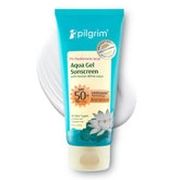 Pilgrim 1% Hyaluronic Acid Sunscreen Gel | Sunscreen SPF 50 +++ for men and women with Korean White Lotus | Broad spectrum, Non-greasy, No white cast & Prevents Tanning | All skin types | 50 gm