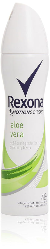 Rexona MotionSense Aloe Vera Antiperspirant Deodorant Spray for Women With 48-Hour Protection/200 ML