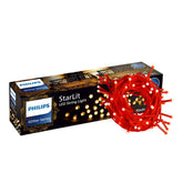 PHILIPS Starlit 12 Meter 72 LEDs String Light for Decoration | Festival LED String Light for Diwali, Christmas and Home Decoration, Red