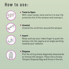 Sirona FDA Approved Premium Digital Tampon Regular Flow - 20 Pieces - Health and Beauty from Sirona - Shop in Sri Lanka at Arcade.lk