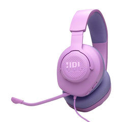 JBL Quantum 100M2 Wired Gaming Headphones, Supports Windows sonic spatial audio,40mm Realistic Dynamic Drivers, Omnidirectional Detachable Mic, Breathable Memory Foam cushions, PC/Xbox/PS/3.5mm-Purple