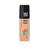 Maybelline New York Fit Me Matte+Poreless Liquid Full Coverage Foundation For All Skin Types,127 Golden Honey|16Hr Oil Control Full Coverage Foundation For All Skin Types With Spf 22,30 Ml,Pack Of 1
