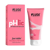 Plush pHlic Aloe Infused Personal Lubricant For Men & Women- Strawberry, 50ml | Skin Friendly pH Balanced Lube Helps Prevents Dryness | Easy To Wash Off & Convenient For Use