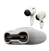 GOBOULT Astra Truly Wireless in Ear Earbuds with 48H Playtime, Built-in App Support, 45ms Low Latency Gaming, 4 Mics ENC, Breathing LEDs, 13mm Bass Drivers, TWS Ear Buds (White Opal)