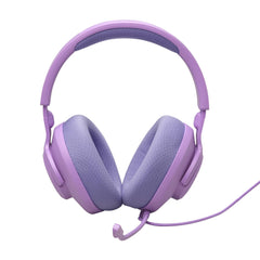 JBL Quantum 100M2 Wired Gaming Headphones, Supports Windows sonic spatial audio,40mm Realistic Dynamic Drivers, Omnidirectional Detachable Mic, Breathable Memory Foam cushions, PC/Xbox/PS/3.5mm-Purple