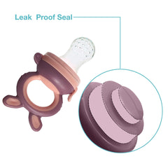 LuvLap Silicone Food/Fruit Nibbler with Extra Mesh, Soft Pacifier/Feeder, Teether for Baby, Infant, Bunny Violet & Pink - Baby Product from LuvLap - Shop in Sri Lanka at Arcade.lk