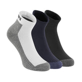 SKECHERS SOCKS - PACK OF 3 MENS HALF TERRY ANKLE (S20072ID-WBKB_L)