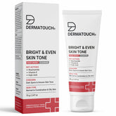 DERMATOUCH Bright & Even Tone Face Wash with Niacinamide, Vitamin E and Kojic Acid | Daily Gentle Face Cleanser For Tan, Pigmentation, Uneven Tone, Dark Spot Removal - 70G
