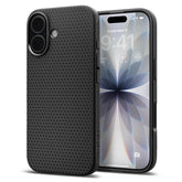 Spigen Liquid Air Back Cover Case for iPhone, Durable Protection, Air Cushion Technology - TPU | Matte Black