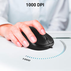 ZEBRONICS Zeb-Comfort Wired 3-Button 1000 DPI Optical Sensor Plug & Play USB Mouse - Mice from ZEBRONICS - Shop in Sri Lanka at Arcade.lk