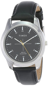 TIMEX Men Leather Analog Black Dial Watch-Tw00Zr263E, Band Color-Black - Watch from TIMEX - Shop in Sri Lanka at Arcade.lk