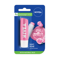 Check price of NIVEA Soft Rose Shine 4.8g Lip Balm|24 H Melt in Moisture Formula|Natural Oils|Glossy Finish,4.8 g (Pack of 1) in Sri Lanka | Arcade.lk