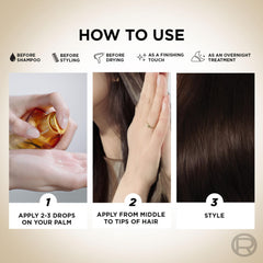 L'Oreal Paris Serum, Protection and Shine, For Dry, Flyaway & Frizzy Hair, With 6 Rare Flower Oils, Extraordinary Oil, 100ml