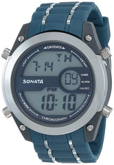 SF Digital Dial Blue Navy Plastic Strap Watch for Men - NT77034PP03
