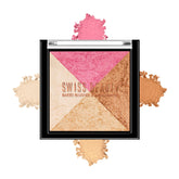 Swiss Beauty Mini Baked Shimmer Blusher And Highlighter Palette For Face Makeup| Multicolor-5, 7 Gm