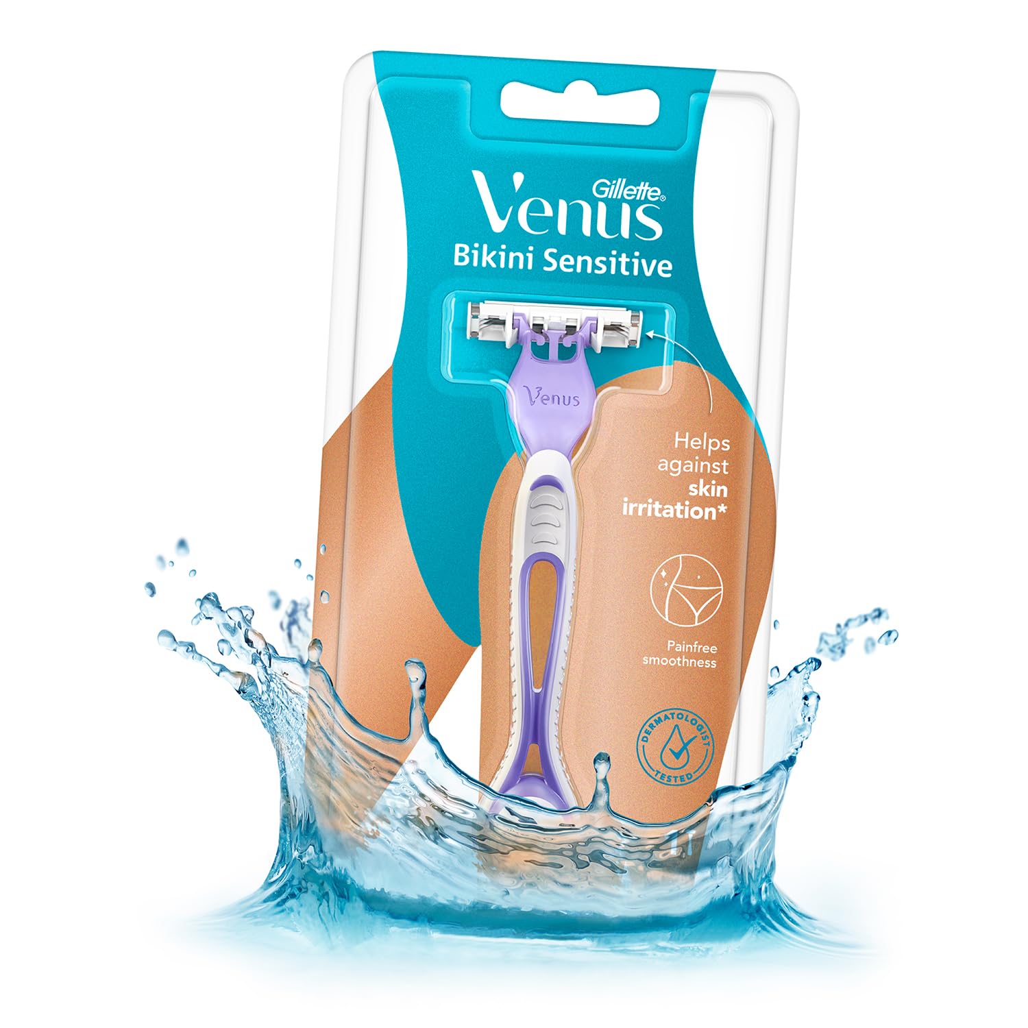 Gillette Venus Women Bikini Sensitive Hair Removal Razor| Intimate Care| Derm Tested No Irritation - Drugstore from Gillette Venus - Shop in Sri Lanka at Arcade.lk