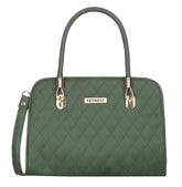 Keywest Women's Diamond Satchel Tote Handbag for Women | Ladies purse | Stylish Shoulder Bag | Gift For Woman | Green