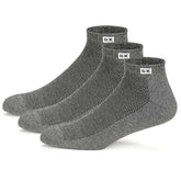 Supersox Cotton Men's 3 Pairs Sports Ankle Length Socks - Half Terry Cushioned, Anti Odour & Anti Bacterial For Sneaker & Running Workout - Free Size, Pack Of 3 (Grey) - Apparel from Supersox - Shop in Sri Lanka at Arcade.lk