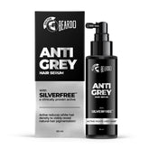 Beardo Anti Grey Hair Serum for Men, 50 ml | SilverFree™ Formula | Also contains Amla + Methi + Rosemary + Brahmi + Bhringraj extracts for Hair Shine | Lightweight and Non-Sticky