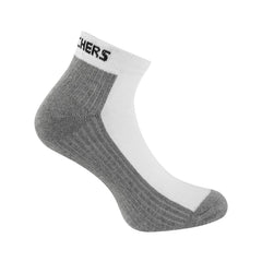 SKECHERS SOCKS - PACK OF 3 MENS HALF TERRY ANKLE (S20072ID-WBKB_L)
