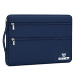 Bennett Khadi&Polyester Drax Laptop Bag Sleeve Case Cover Pouch for 15/15.6 inches Laptop Apple/Dell/Lenovo/ASUS/Hp/Samsung/Mi/MacBook/Ultrabook/Thinkpad/Idea Pad/Surfacepro for Laptops (Blue)