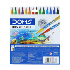 Doms Non-Toxic Brush Pen Set (14 Assorted Shades) - Office Product from Doms - Shop in Sri Lanka at Arcade.lk