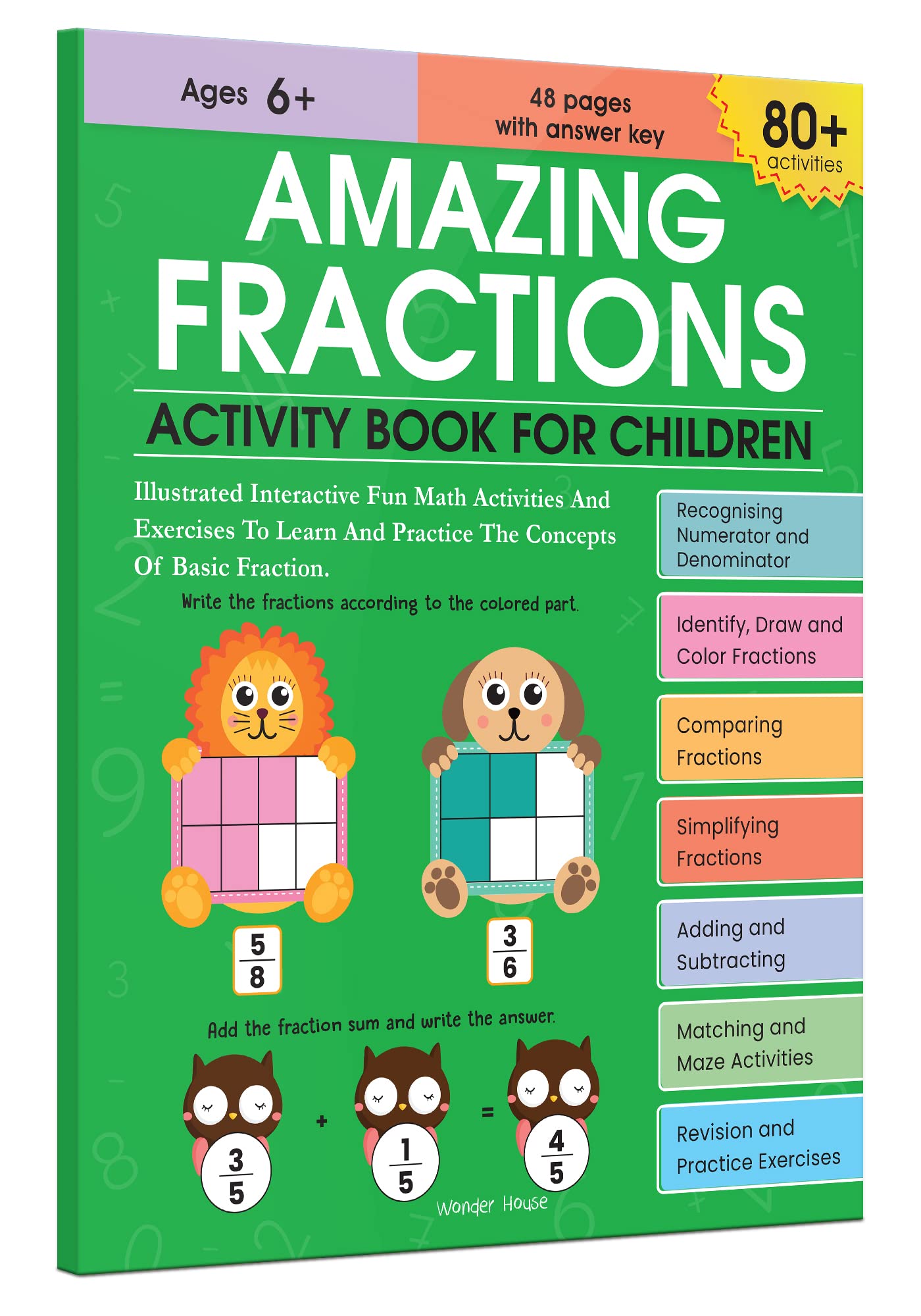 Amazing Fractions : Activity Book for Children Age 6+ - Book from Wonder House Books - Shop in Sri Lanka at Arcade.lk