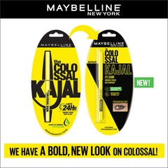 Maybelline New York Colossal Kajal, Intense Colour, Waterproof, Long lasting 24Hrs Stay, Black, 0.35g - Beauty from Maybelline - Shop in Sri Lanka at Arcade.lk