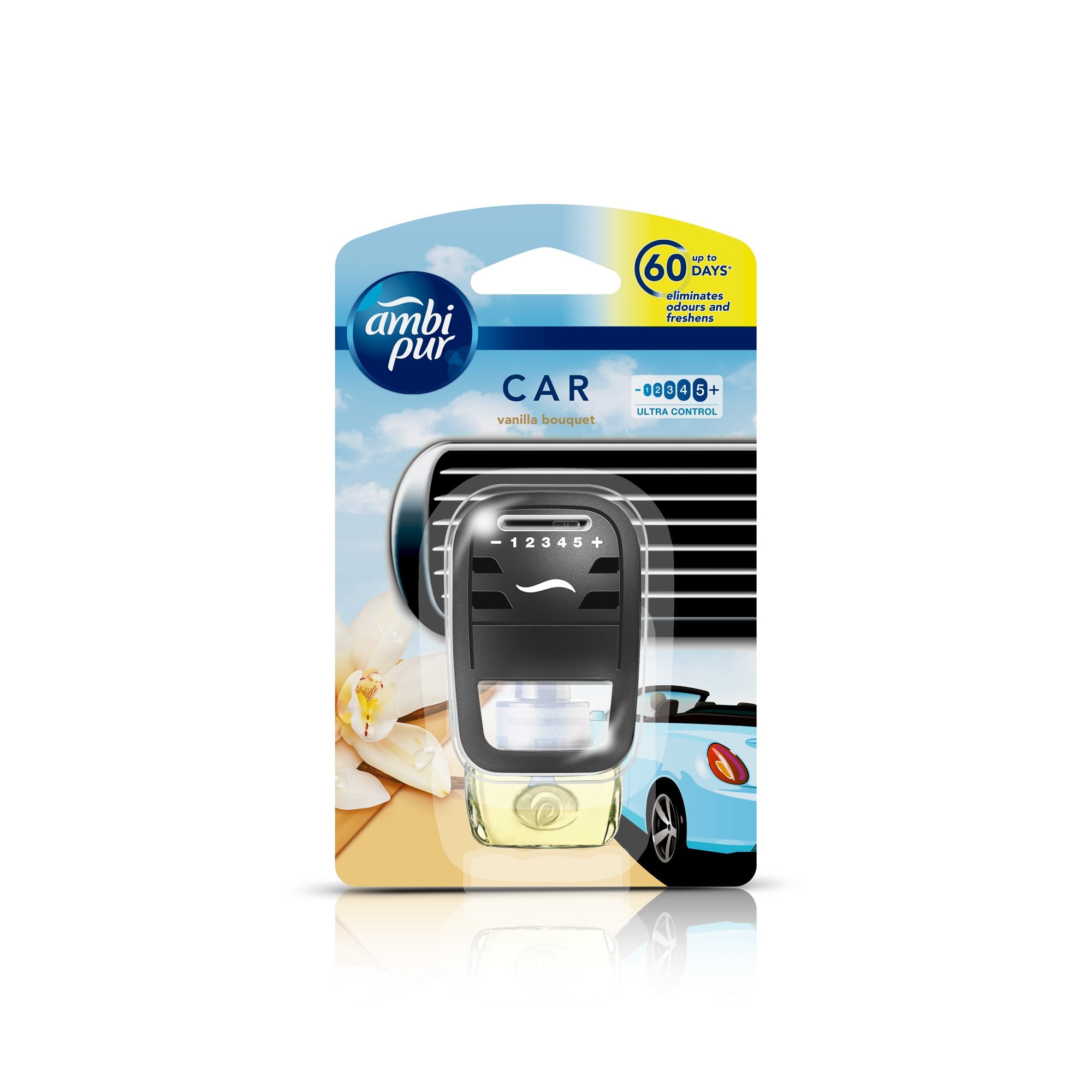 Auto Pearl Ambi Pur Vanilla Bouquet Car Air Freshener Starter Kit Liquid (7.5 Ml) - Automotive Parts and Accessories from Auto Pearl - Shop in Sri Lanka at Arcade.lk