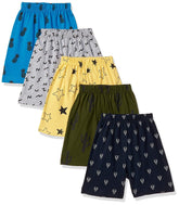 T2F Boys Cotton Printed Shorts(Pack of 5)