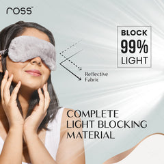 Ross 100% Mulberry Silk Faux Fur Sleep Mask Eye Mask, Super Smooth for Blind Fold (Grey - Fur) - Drugstore from Ross - Shop in Sri Lanka at Arcade.lk