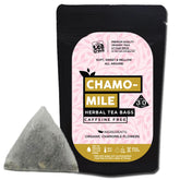 the tea trove Chamomile Tea Bags Organic -30 Pyramid Chamomile Flower Tea Bags In Resealable Pouch- Caffeine Free Camomile - Steep Hot Or Iced|Pack Of 1, 30 Gram