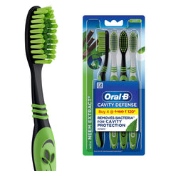 Check price of Oral- B Cavity Defense Soft Manual Toothbrush for adult with Neem Extracts (Multicolour, Pack of 4) in Sri Lanka | Arcade.lk