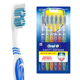 Oral-B Cavity Defense Soft toothbrush for adults, soft bristles, Super saver Family pack of 6, Removes bacteria for cavity protection, Multicolour - Drugstore from Oral-B - Shop in Sri Lanka at Arcade.lk