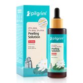 Pilgrim 25% AHA + 2% BHA + 5% PHA Peeling Solution 60ml For Face & Body |10-Minute Facial At Home|Gentle Exfoliating Serum for Tan Removal |For Glowing Skin, Even Skin Tone, Pore Cleansing |Men, Women