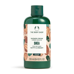 The Body Shop Shea Shower Cream | Cleanses & Hydrates with Shea Butter | Non-Drying & Creamy Foam | For Soft & Nourished Skin | Vegetarian | For Men & Women | 250ml