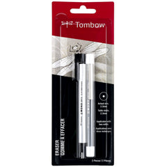 Tombow 57316 Mono Zero Eraser Value Pack, Round 2.3 mm. Precision Tip Eraser with Refills, White