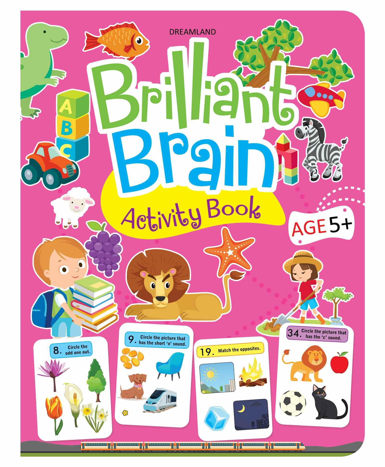 Brilliant Brain Activity Book for Kids Age 5- 6 years with Interesting and Interactive activities - Book from Dreamland Publications - Shop in Sri Lanka at Arcade.lk