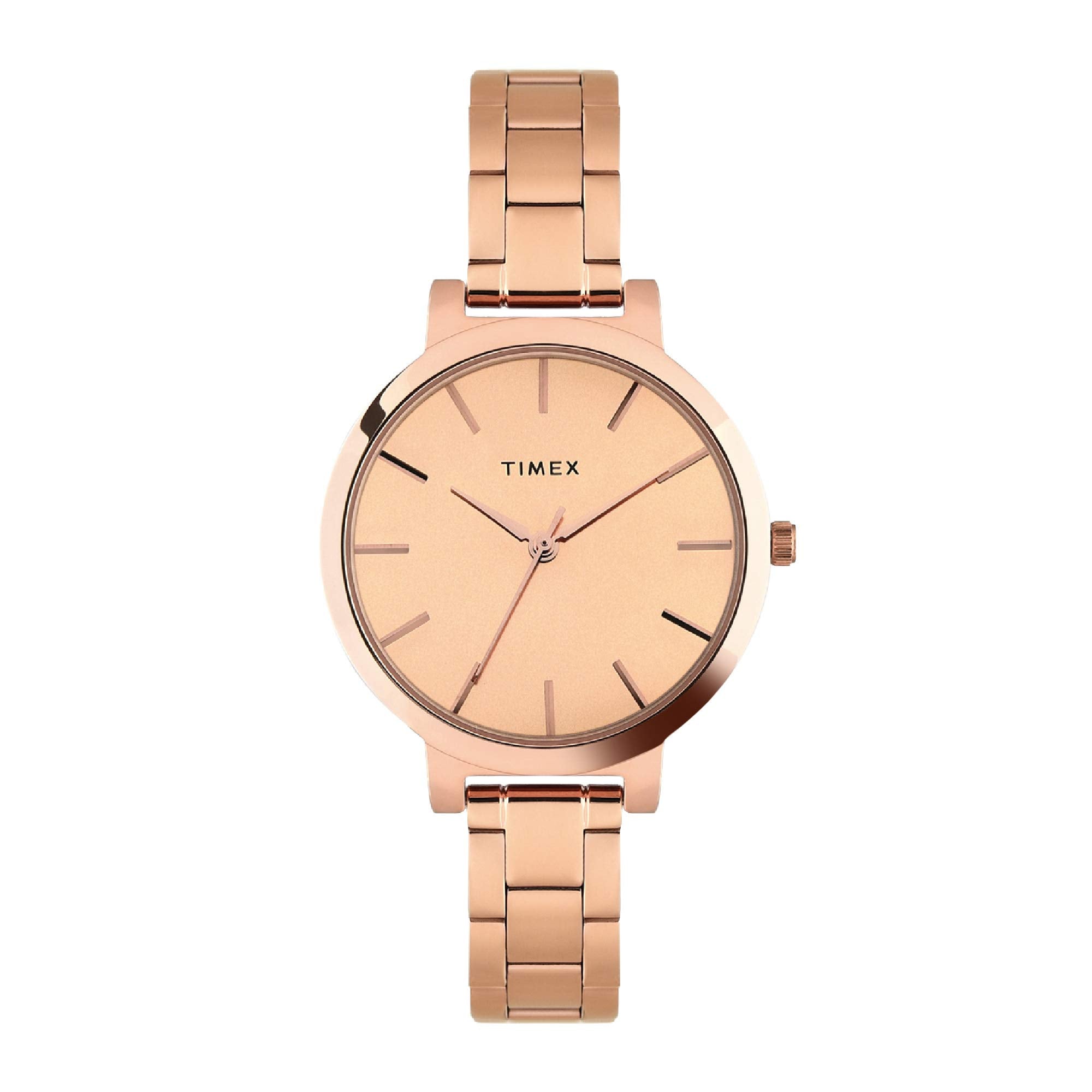 TIMEX Women Stainless Steel Analog Gold Dial Watch-Twhl41Smu05, Band Color-Rose Gold - Watch from TIMEX - Shop in Sri Lanka at Arcade.lk