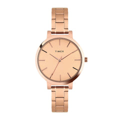 TIMEX Women Stainless Steel Analog Gold Dial Watch-Twhl41Smu05, Band Color-Rose Gold - Watch from TIMEX - Shop in Sri Lanka at Arcade.lk