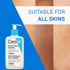 CeraVe SA Smoothing Cleanser For Dry, Rough & Bumpy Skin, contains Salicylic Acid, Dermatologist Recommended Face wash (236ml)