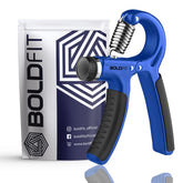 Boldfit Adjustable Hand Grip Strengthener, Hand Gripper for Men & Women for Gym Workout Hand Exercise Equipment for Home Forearm Exercise, Polyvinyl Chloride Finger Exercise Power Gripper (60 Kg) Blue