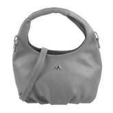 Metro Grey Faux Leather Premium Zipper Casual Sling Bag For Women