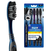 Oral B Cavity Defense 123 Black Manual Toothbrush for adults with charcoal extract- Medium (Pack of 4) - Manual Toothbrushes from Oral-B - Shop in Sri Lanka at Arcade.lk